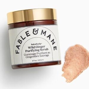 Fable & Mane Wild Ginger Purifying Scrub - White & Gold